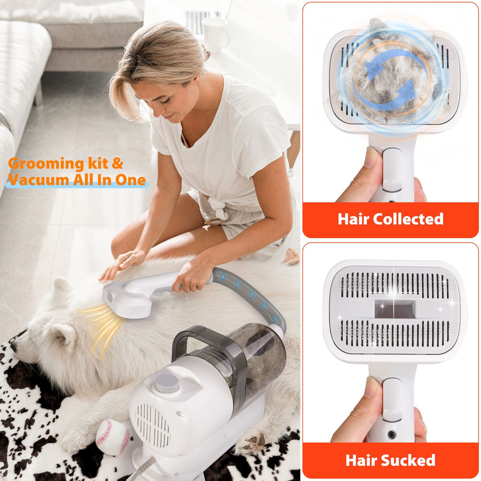 Pet Hair Grooming Vacuum Cleaner